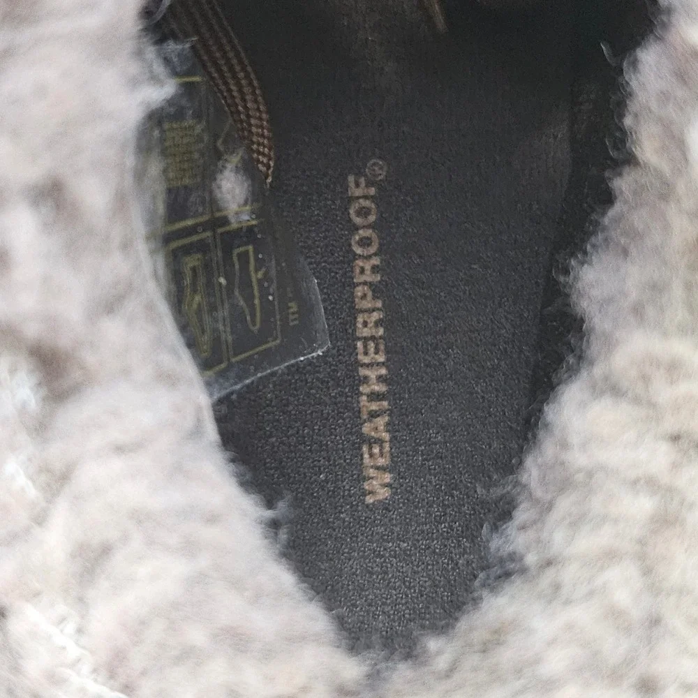 Weatherproof Slope Duck Boots Mens 8M Brown Faux Fur Lined Winter Snow Hiking